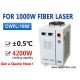 Air cooled laser water chiller for 1KW fiber laser cutting equipment