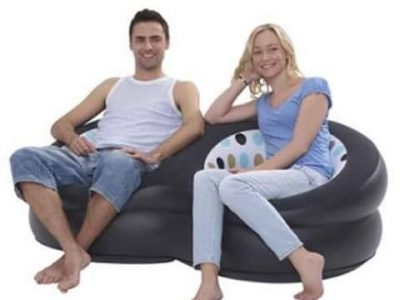 Inflatable Sofa Double Seat Chair with Pumper