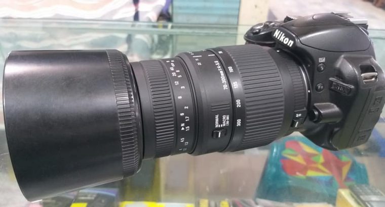 Nikon Camera D3100 with Sigma 70-300mm Zoom Lens
