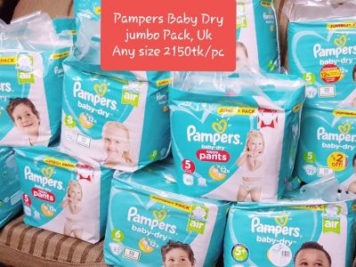 Pampers Baby Dry imported from Saudi Arabia & UK