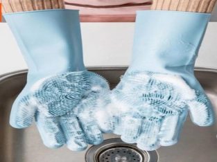 Xiaomi Jordan & Judy Silicone Cleaning Gloves for Home Kitchen – Blue